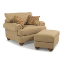  Flexsteel Patterson 7321-08 Ottoman - Sand IMAGE 3