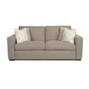  Flexsteel Collins 7107-30 Two-Cushion Sofa - Teak IMAGE 1