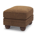  Flexsteel Bexley 8648-08 Ottoman - Dark Brown IMAGE 1