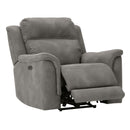  Manufacturer Color_Slate  -- Signature Design by Ashley Next Gen DuraPella Power Leather Look Recliner IMAGE 2