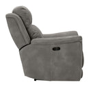  Manufacturer Color_Slate  -- Signature Design by Ashley Next Gen DuraPella Power Leather Look Recliner IMAGE 4