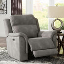 Manufacturer Color_Slate  -- Signature Design by Ashley Next Gen DuraPella Power Leather Look Recliner IMAGE 7