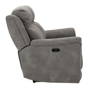  Manufacturer Color_Slate  -- Signature Design by Ashley Next Gen DuraPella Power Reclining Leather Look Sofa IMAGE 4