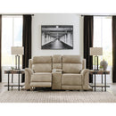  Manufacturer Color_Sand  -- Next-Gen DuraPella 5930218 Power Reclining Loveseat with Console and Adjustable Headrest IMAGE 6