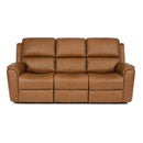  Flexsteel Henry 1041-62PH Power Reclining Sofa w/ PHRs & Lumbar - Russet IMAGE 1