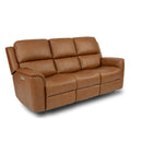  Flexsteel Henry 1041-62PH Power Reclining Sofa w/ PHRs & Lumbar - Russet IMAGE 2