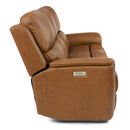  Flexsteel Henry 1041-62PH Power Reclining Sofa w/ PHRs & Lumbar - Russet IMAGE 5