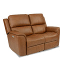 Flexsteel Henry 1041-60PH Power Reclining Loveseat w/ PHRs & Lumbar - Russet IMAGE 2