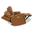  Flexsteel Henry 1041-60PH Power Reclining Loveseat w/ PHRs & Lumbar - Russet IMAGE 4