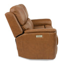  Flexsteel Henry 1041-60PH Power Reclining Loveseat w/ PHRs & Lumbar - Russet IMAGE 5