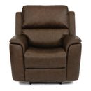  Flexsteel Henry 1041-50PH Power Recliner with Power Headrest & Lumber - Hickory IMAGE 1