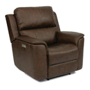  Flexsteel Henry 1041-50PH Power Recliner with Power Headrest & Lumber - Hickory IMAGE 2