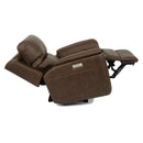  Flexsteel Henry 1041-50PH Power Recliner with Power Headrest & Lumber - Hickory IMAGE 4
