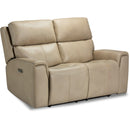  Flexsteel Jarvis 1828-60PH Power Reclining Loveseat with Power Headrests - Parchment IMAGE 2