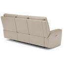  Flexsteel Jarvis 1828-62PH Power Reclining Sofa with Power Headrests - Parchment IMAGE 4