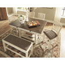  Signature Design by Ashley Bolanburg D647-09 Double Counter Upholstered Bench IMAGE 8