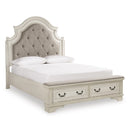  Size_Queen  -- Signature Design by Ashley Realyn Upholstered Platform Bed with Storage IMAGE 1