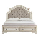  Size_King  -- Realyn B743B20 King Upholstered Storage Bed IMAGE 2