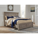  Size_Queen  -- Signature Design by Ashley Lettner Panel Bed with Storage IMAGE 2