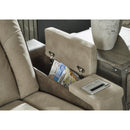  Manufacturer Color_Sand  -- Signature Design by Ashley Next Gen DuraPella Power Reclining Leather Look Loveseat with Console IMAGE 11