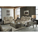  Manufacturer Color_Sand  -- Signature Design by Ashley Next Gen DuraPella Power Reclining Leather Look Loveseat with Console IMAGE 16