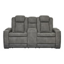  Manufacturer Color_Slate  -- Next-Gen DuraPella 2200418 Power Reclining Loveseat with Console and Adjustable Headrest IMAGE 2