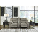  Motion Type_Reclining  -- Signature Design by Ashley Next Gen Gaucho Reclining Leather Look Loveseat with Console IMAGE 5