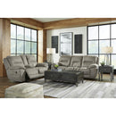  Motion Type_Reclining  -- Signature Design by Ashley Next Gen Gaucho Reclining Leather Look Loveseat with Console IMAGE 8