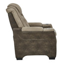  Manufacturer Color_Sand  -- Signature Design by Ashley Next Gen DuraPella Power Leather Look Recliner IMAGE 3