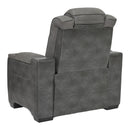  Manufacturer Color_Slate  -- Next-Gen DuraPella 2200413 Power Recliner with Adjustable Headrest IMAGE 5