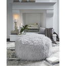  Manufacturer Color_Light Grey  -- Signature Design by Ashley Galice Fabric Ottoman IMAGE 2