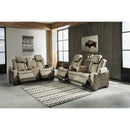  Manufacturer Color_Sand  -- Signature Design by Ashley Next Gen DuraPella Power Reclining Leather Look Sofa IMAGE 15