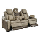  Manufacturer Color_Sand  -- Signature Design by Ashley Next Gen DuraPella Power Reclining Leather Look Sofa IMAGE 1