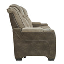  Manufacturer Color_Sand  -- Signature Design by Ashley Next Gen DuraPella Power Reclining Leather Look Sofa IMAGE 3
