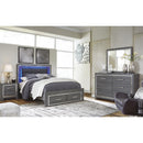  Size_Queen  -- Signature Design by Ashley Lodanna Upholstered Panel Bed with Storage IMAGE 5
