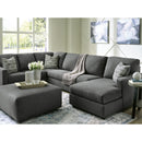  Manufacturer Color_Charcoal  -- Signature Design by Ashley Edenfield Fabric Ottoman IMAGE 5