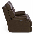  Flexsteel Clive 1594-60PH Power Reclining Loveseat - Brown IMAGE 3