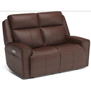  Flexsteel Barnett 1601-60PH Power Reclining Loveseat with Power Headrests and Lumbar IMAGE 1