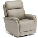  Flexsteel View 1524-52PH Swivel Power Recliner with Power Headrest and Lumbar IMAGE 1