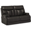  Flexsteel Clive 1594-60PH Power Reclining Loveseat - Black IMAGE 1
