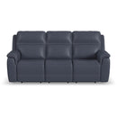  Flexsteel Sawyer 1845-62PH Power Reclining Sofa with Power Headrests and Lumbar - Blue IMAGE 3