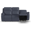  Flexsteel Sawyer 1845-62PH Power Reclining Sofa with Power Headrests and Lumbar - Blue IMAGE 4