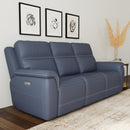  Flexsteel Sawyer 1845-62PH Power Reclining Sofa with Power Headrests and Lumbar - Blue IMAGE 5