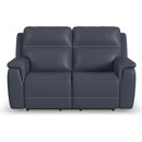  Flexsteel Sawyer 1845-60PH Power Reclining Loveseat with Power Headrests and Lumbar - Blue IMAGE 3