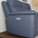  Flexsteel Sawyer 1845-60PH Power Reclining Loveseat with Power Headrests and Lumbar - Blue IMAGE 5