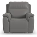  Flexsteel Sawyer 1845-50PH Power Recliner with Power Headrest and Lumbar - Grey IMAGE 2
