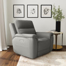  Flexsteel Sawyer 1845-50PH Power Recliner with Power Headrest and Lumbar - Grey IMAGE 4