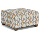  Flexsteel Freedom 7401-092 Square Cocktail Ottoman - Brass IMAGE 1