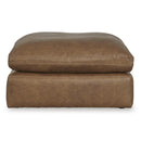  Manufacturer Color_Caramel  -- Signature Design by Ashley Emilia Leather Match Ottoman IMAGE 2