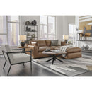  Manufacturer Color_Caramel  -- Signature Design by Ashley Emilia Leather Match Ottoman IMAGE 7